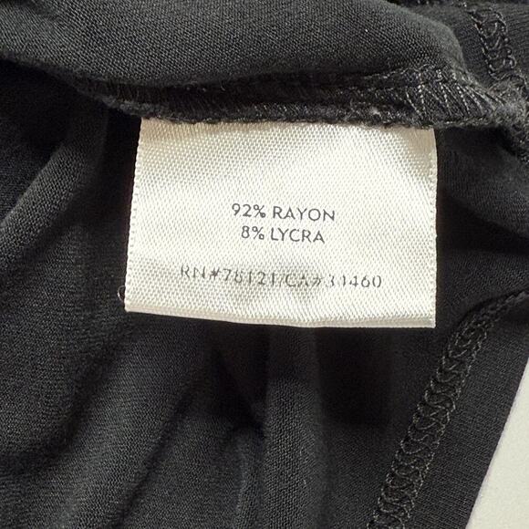 EILEEN FISHER Shirt Top Stretch Rayon Turtleneck Long Sleeve Black Size XS - Picture 8 of 11